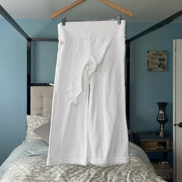 TNA Aritzia Cozy Fleece Perfect Banded Sweatpant White Terrycloth Vintage 2010 S - Picture 4 of 9